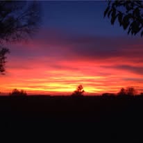 Tramonto sulla campagna mantovana
